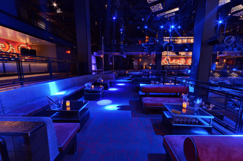 Third Tier Table at Light Nightclub Third Tier Table at Light Nightclub