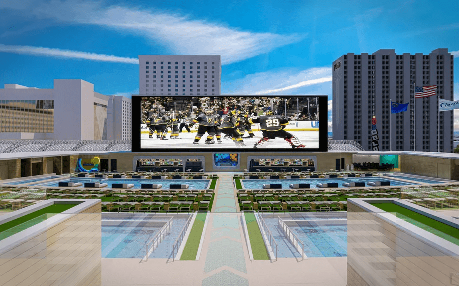 Stadium Swim Cabana view