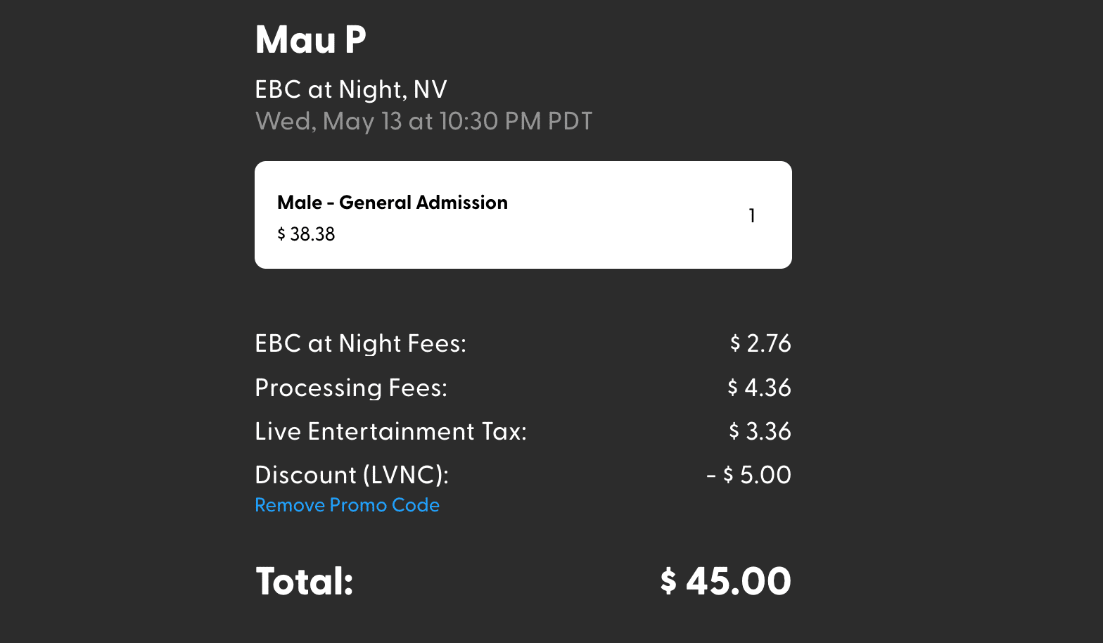EBC At Night promo code & tickets EBC At Night promo code & tickets