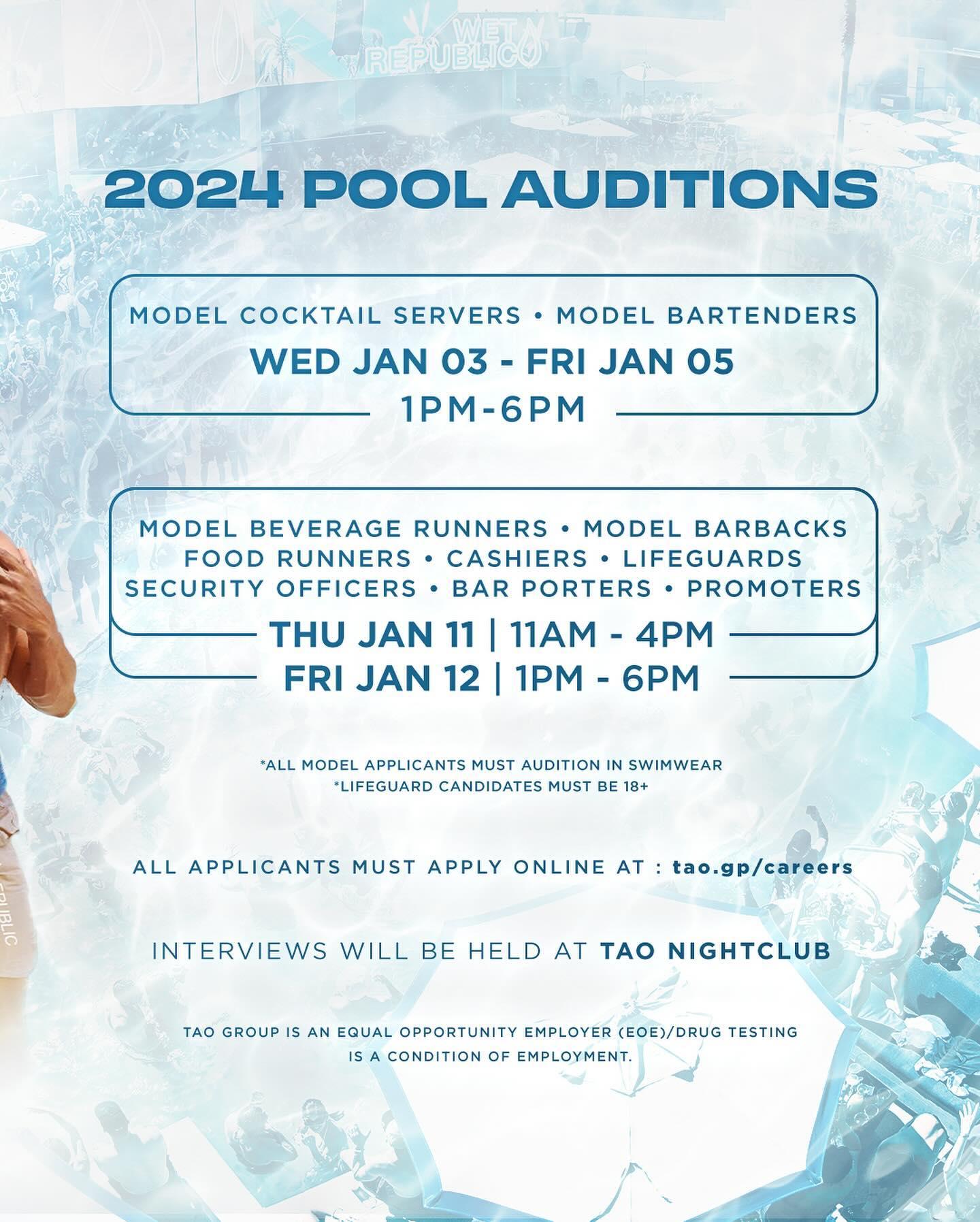 2024 Wet Republic Auditions