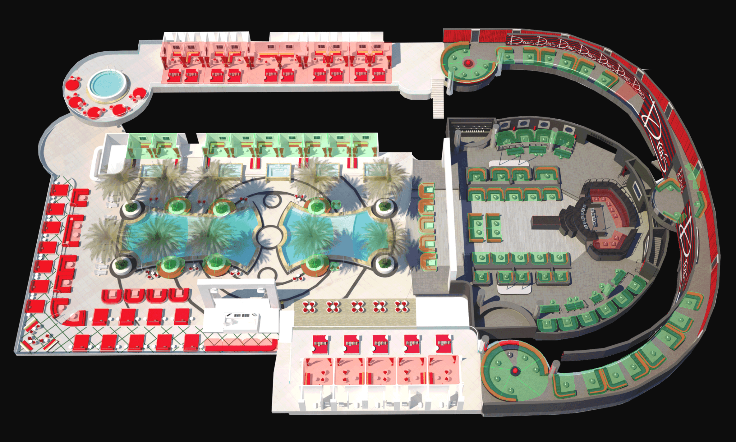 Drai's Nightclub map