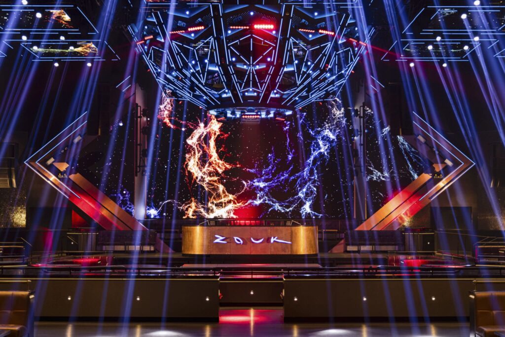 Zouk las vegas stage tables