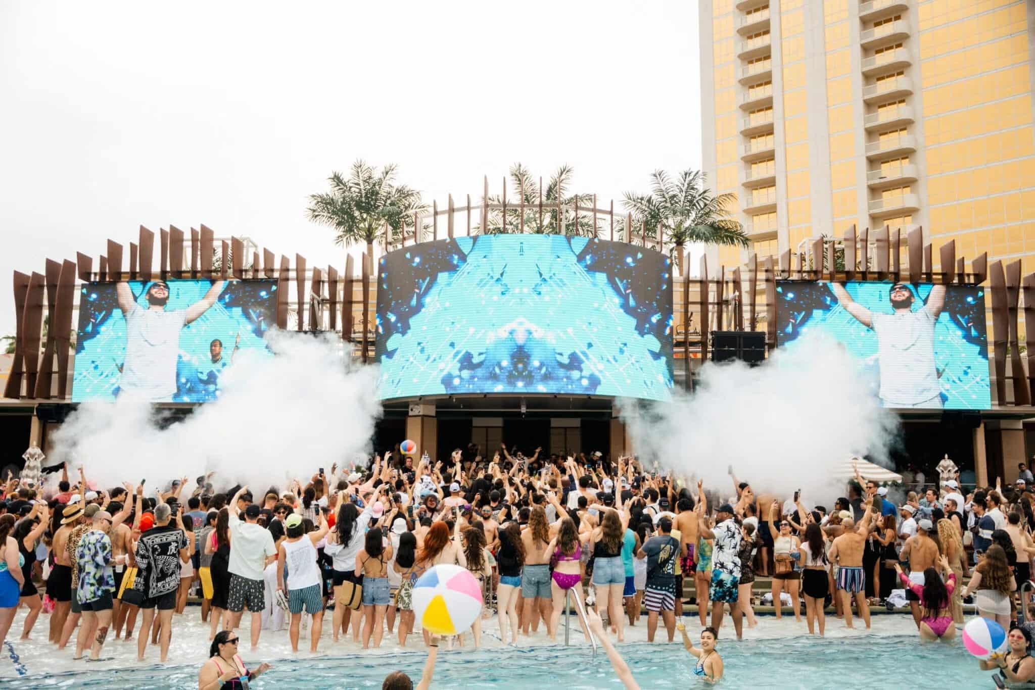 hip hop pool party at Palm Tree Beach Club